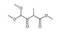 4,4-dimethoxy-2-methyl-3-oxo-butyric acid methyl ester结构式