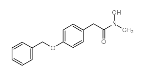 N-HYDROXY-N-METHYL-4-BENZYLOXYPHENYLACETAMIDE Structure