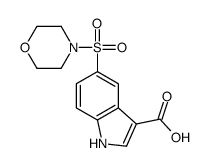 5-morpholin-4-ylsulfonyl-1H-indole-3-carboxylic acid结构式