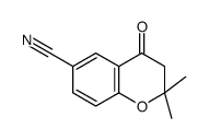 2,2-dimethyl-4-oxo-3H-chromene-6-carbonitrile Structure