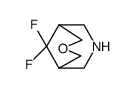 9,9-Difluoro-3-oxa-7-aza-bicyclo[3.3.1]nonane结构式