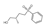 (3S)-3-methyl-1-phenylsulfonylbutan-4-ol结构式