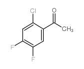 2'-氯-4',5'-二氟苯乙酮结构式