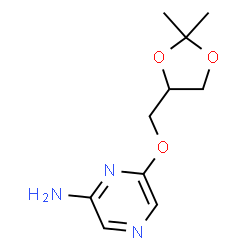 6-((2,2-dimethyl-1,3-dioxolan-4-yl)Methoxy)pyrazin-2-amine结构式