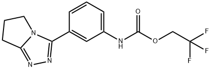 2,2,2-Trifluoroethyl N-(3-{5H,6H,7H-Pyrrolo[2,1-c][1,2,4]triazol-3-yl}phenyl)carbamate Structure