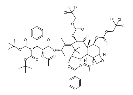 7,10-di-troc-N'-Boc-2'-acetyldocetaxel结构式