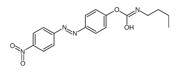 [4-[(4-nitrophenyl)diazenyl]phenyl] N-butylcarbamate结构式