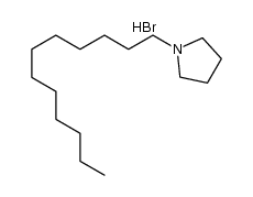 N-dodecylpyrrolidinium bromide Structure