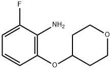 2-Fluoro-6-(tetrahydro-2H-pyran-4-yloxy)aniline structure