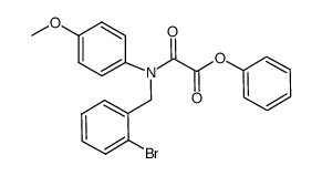 phenyl 2-((2-bromobenzyl)(4-methoxyphenyl)amino)-2-oxoacetate Structure