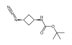 tert-butyl (cis-3-azidocyclobutyl)carbamate Structure