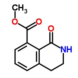 Methyl 1-oxo-1,2,3,4-tetrahydro-8-isoquinolinecarboxylate结构式