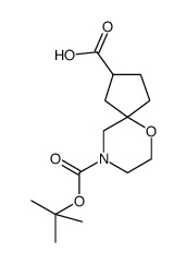 9-(tert-Butoxycarbonyl)-6-oxa-9-azaspiro[4.5]decane-2-carboxylic acid Structure