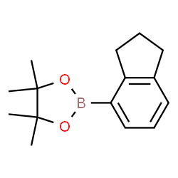 2-(2,3-Dihydro-1H-inden-4-yl)-4,4,5,5-tetramethyl-1,3,2-dioxaborolane Structure