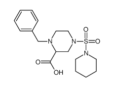 1-benzyl-4-piperidin-1-ylsulfonylpiperazine-2-carboxylic acid结构式