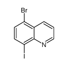 5-Bromo-8-iodoquinoline Structure