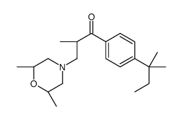 3-[(2R,6S)-2,6-dimethylmorpholin-4-yl]-2-methyl-1-[4-(2-methylbutan-2-yl)phenyl]propan-1-one结构式