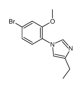 1-(4-bromo-2-Methoxyphenyl)-4-ethyl-1H-imidazole结构式