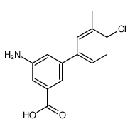 3-amino-5-(4-chloro-3-methylphenyl)benzoic acid结构式