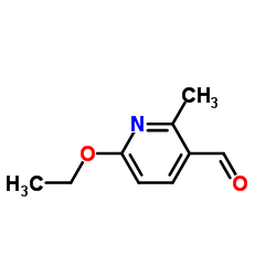 6-Ethoxy-2-methylpyridine-3-carboxaldehyde结构式