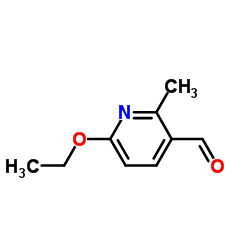 6-Ethoxy-2-methylpyridine-3-carboxaldehyde structure