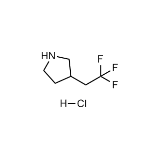 3-(2,2,2-trifluoroethyl)pyrrolidinehydrochloride Structure