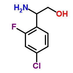 2-Amino-2-(4-chloro-2-fluorophenyl)ethanol结构式