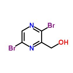 3,6-Dibromo-pyrazin-2-yl)-methanol structure