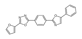 2-(furan-2-yl)-5-[4-(5-phenyl-1,3-oxazol-2-yl)phenyl]-1,3,4-oxadiazole Structure