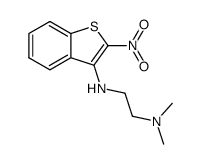 N,N-Dimethyl-N'-(2-nitro-benzo[b]thiophen-3-yl)-ethane-1,2-diamine结构式