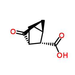 Tricyclo[2.2.1.02,6]heptane-3-carboxylic acid, 5-oxo-, stereoisomer (9CI)结构式