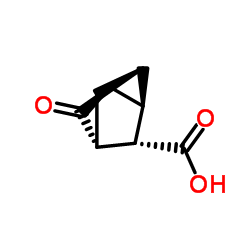 Tricyclo[2.2.1.02,6]heptane-3-carboxylic acid, 5-oxo-, stereoisomer (9CI) structure