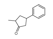 2-methyl-4-phenylcyclopentanone结构式