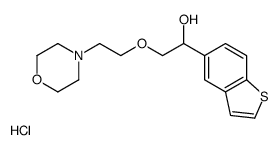 1-(1-benzothiophen-5-yl)-2-(2-morpholin-4-ylethoxy)ethanol,hydrochloride Structure