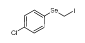 ((p-chlorophenyl)seleno)methyl iodide Structure