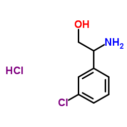 Benzeneethanol,β-amino-3-chloro- (hydrochloride)(1:1) Structure
