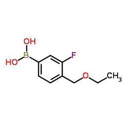 [4-(Ethoxymethyl)-3-fluorophenyl]boronic acid Structure