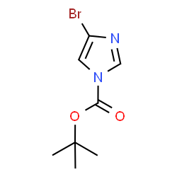 tert-Butyl 4-bromo-1H-imidazole-1-carboxylate Structure