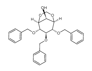 4,5,6-tri-O-benzyl-1,3-O-methylidenemyoinositol Structure
