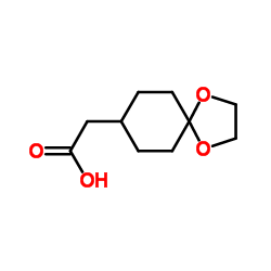 1,4-Dioxaspiro[4.5]dec-8-ylacetic acid结构式