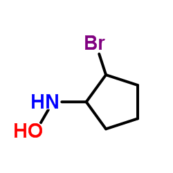 Cyclopentanamine, 2-bromo-N-hydroxy- (9CI) Structure
