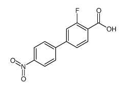 2-fluoro-4-(4-nitrophenyl)benzoic acid structure