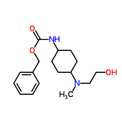 Benzyl {4-[(2-hydroxyethyl)(methyl)amino]cyclohexyl}carbamate结构式