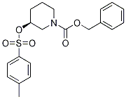 (S)-3-(Toluene-4-sulfonyloxy)-piperidine-1-carboxylic acid benzyl ester结构式