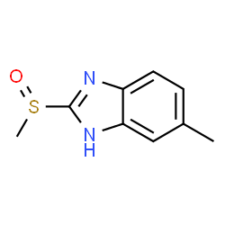 1H-Benzimidazole,5-methyl-2-(methylsulfinyl)-(9CI) Structure