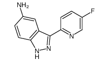 3-(5-fluoropyridin-2-yl)-1H-indazol-5-amine结构式