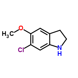 6-Chloro-5-methoxyindoline Structure