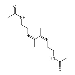 1,8-bis(acetylamino)-3,6-diaza-4,5-dimethyl-3,5-octadiene Structure
