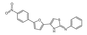 4-[5-(4-nitrophenyl)furan-2-yl]-N-phenyl-1,3-thiazol-2-amine结构式