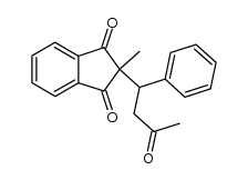 2-methyl-2-(3-oxo-1-phenylbutyl)-1H-indene-1,3(2H)-dione Structure